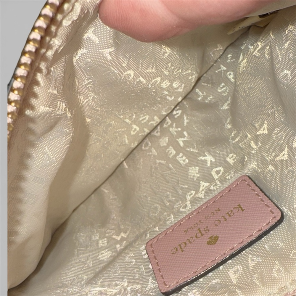 Kate Spade Mikas Pond Saffiano Leather Wristlet - Plum Dawn - Picture 6 of 6